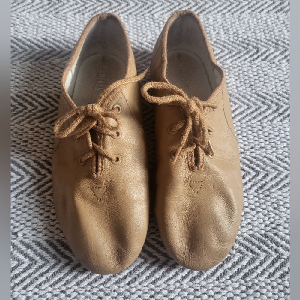 Block Leather Jazz Shoes